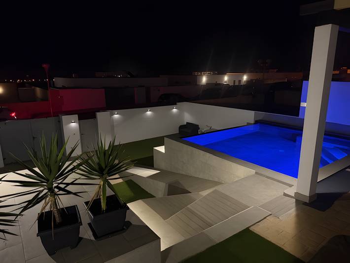 Ferienhaus für 6 Personen, mit Whirlpool und Garten in Antigua