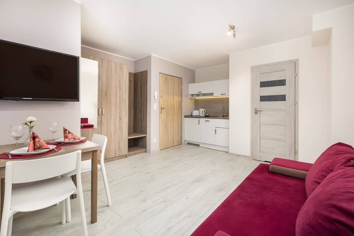 Całe studio, Studio dla 2 osób in Mielno, Powiat koszaliński