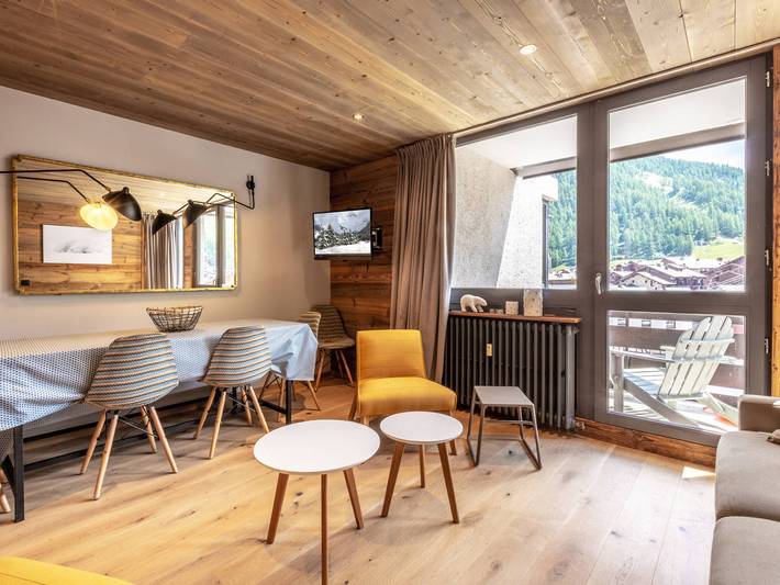 Appartement de vacances pour 6 personnes, avec balcon à Val-d'Isère