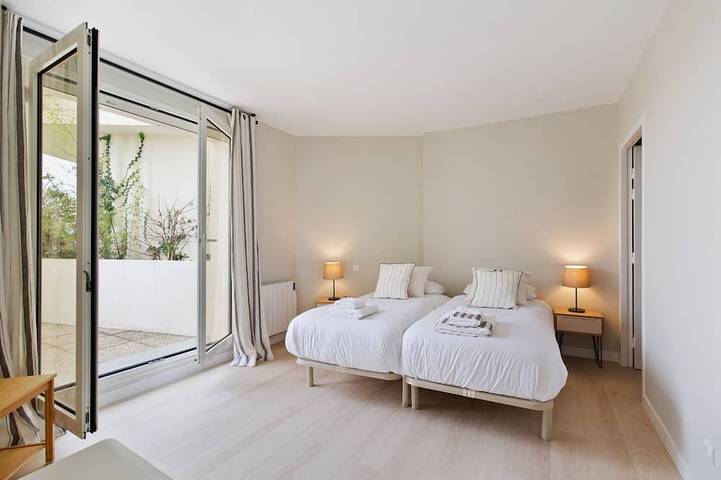 Gîte pour 4 personnes, avec terrasse ainsi que balcon/terrasse et piscine à Arbonne - 3