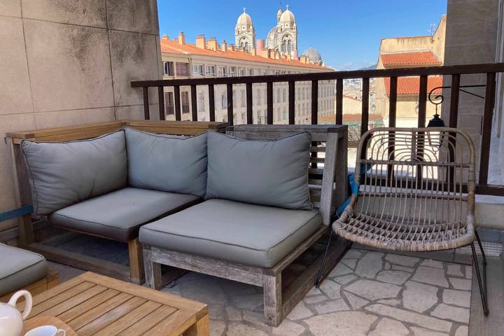 Appartement de vacances pour 2 personnes, avec terrasse à Marseille