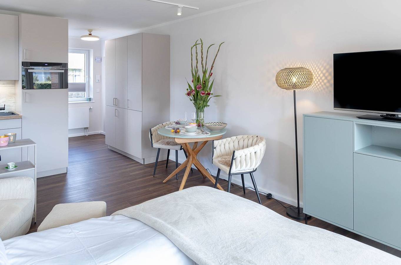 Ganze Wohnung, Moderne 1 Raumeckwohnung am Strand mit Balkon und Stellplatz in Westerland, Sylt (Gemeinde)