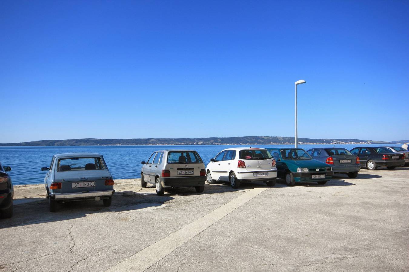 Ganze Wohnung, 2-Zimmer-Ferienwohnung mit Balkon und Meerblick Kastel Kambelovac (Kastela) A-8679-a in Kastel Kambelovac, Kaštela
