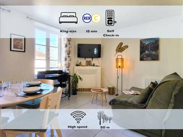 Gîte pour 2 personnes, avec terrasse à Verrières-le-Buisson