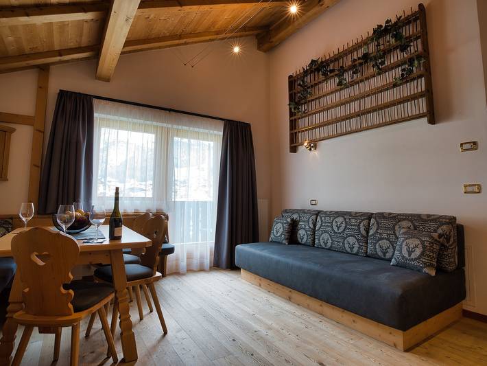 Hotel Apartamento "Monte 44" con vistas a la montaña, sauna y Wi-Fi in Wolkenstein, Dolomiti Superski