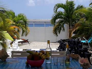 Location de vacances pour 3 personnes, avec jardin à Anse-Bertrand