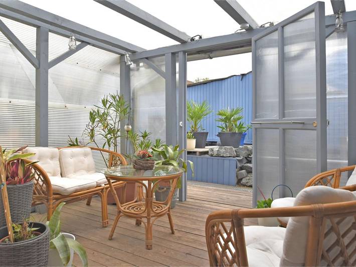 Ferienhaus für 2 Personen, mit Terrasse und Garten