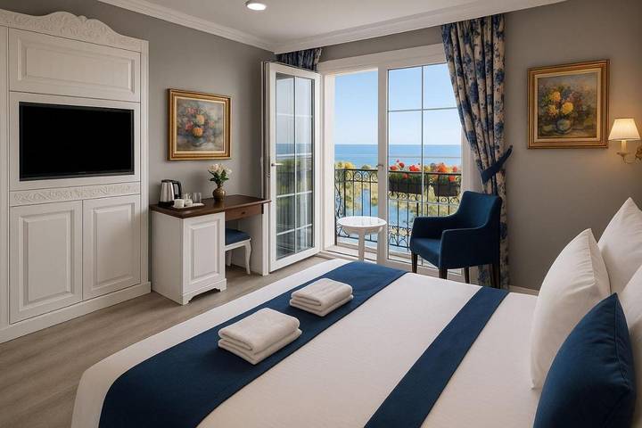 Hôtel pour 7 personnes, avec vue et balcon