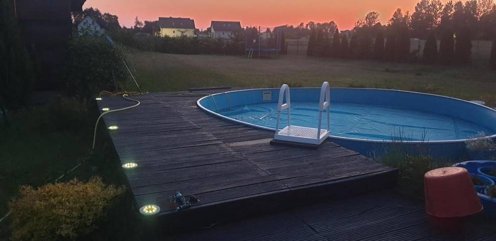 Kemping dla 6 osób, z taras i ogród oraz basen dla dzieci i widok na Kaszuby