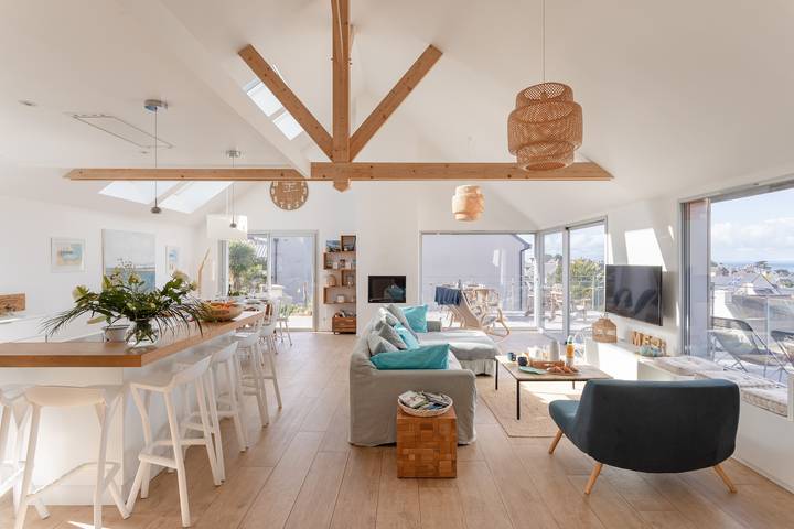 Vakantiehuis voor 8 personen, with Balkon and Terras as well as Tuin in Erquy