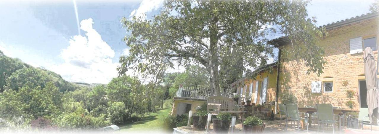 Cottage pour 4 personnes, avec jardin et vue, animaux acceptés à Theizé