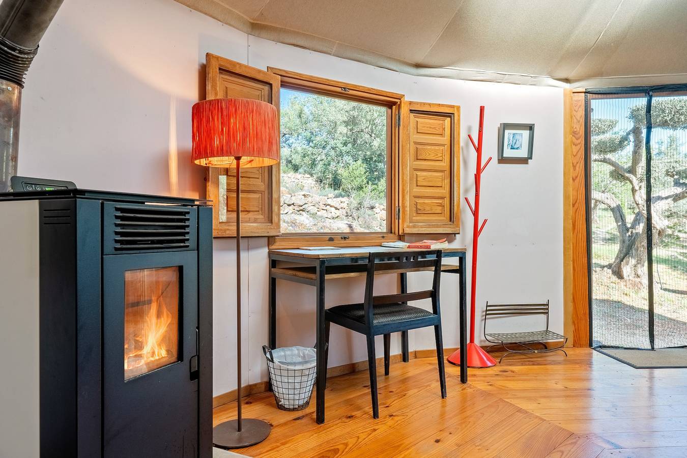 Casa rural 'Yurta Mongola Delta Del Ebro' con vistas al mar, piscina compartida y Wi-Fi in Tierras del Ebro, Costa Dorada