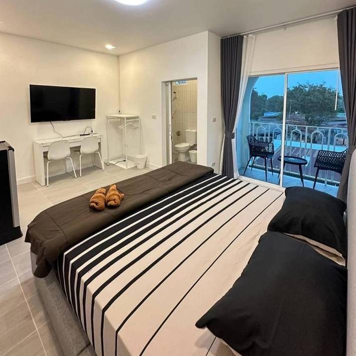 Chambre d’hôte pour 2 personnes, avec vue et balcon dans Phra Nakhon Si Ayutthaya