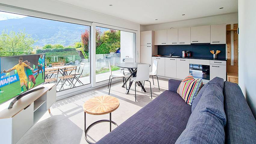 Gîte pour 3 personnes, avec sauna ainsi que balcon et jacuzzi à Savièse - 3
