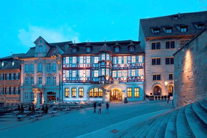 Hotel voor 3 personen, met uitzicht en terras in Schwäbisch Hall
