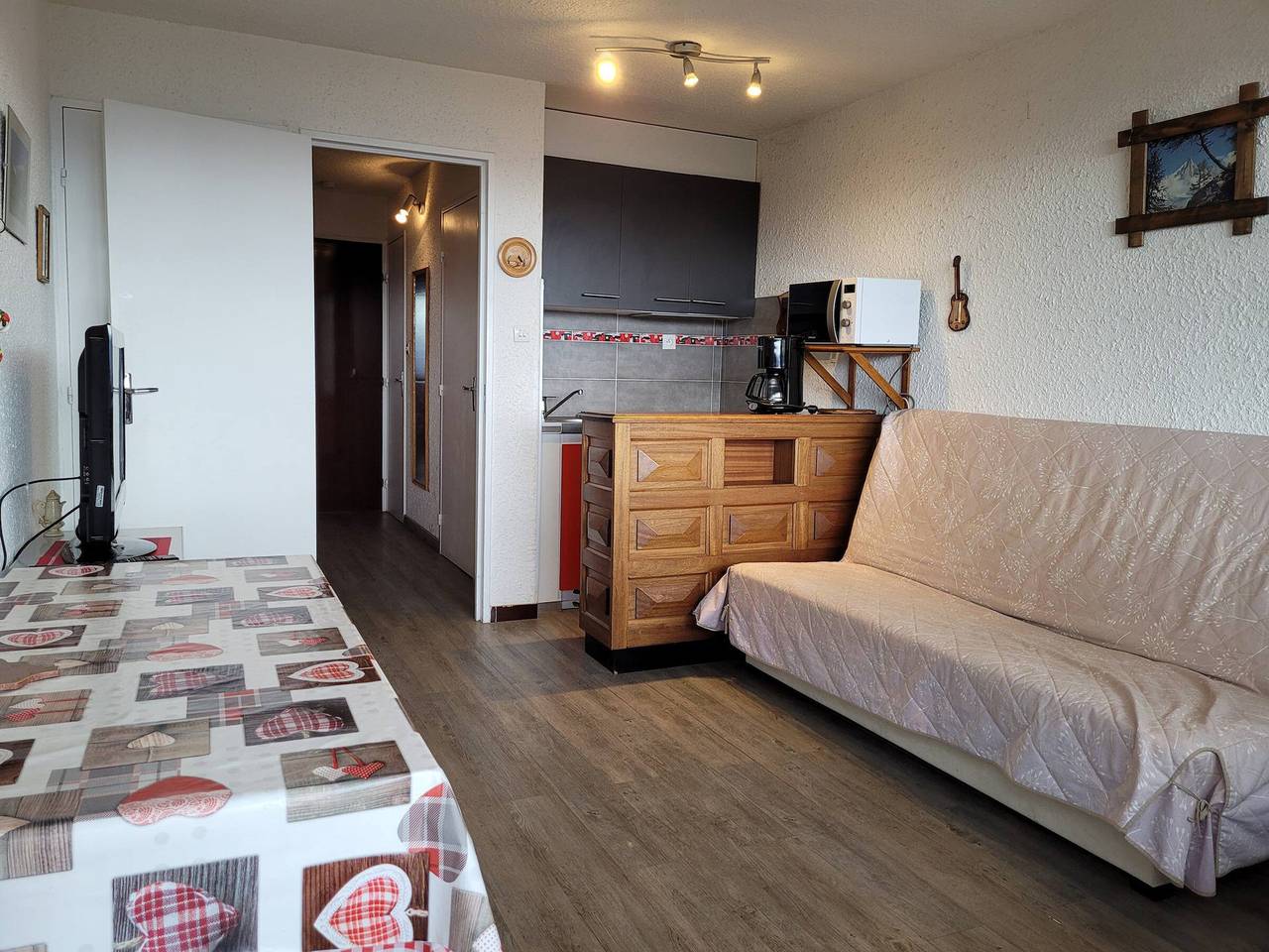 Estudio entero, Estudio acogedor para 4 personas con balcón y cerca de pistas in Pra-Loup, Uvernet-Fours