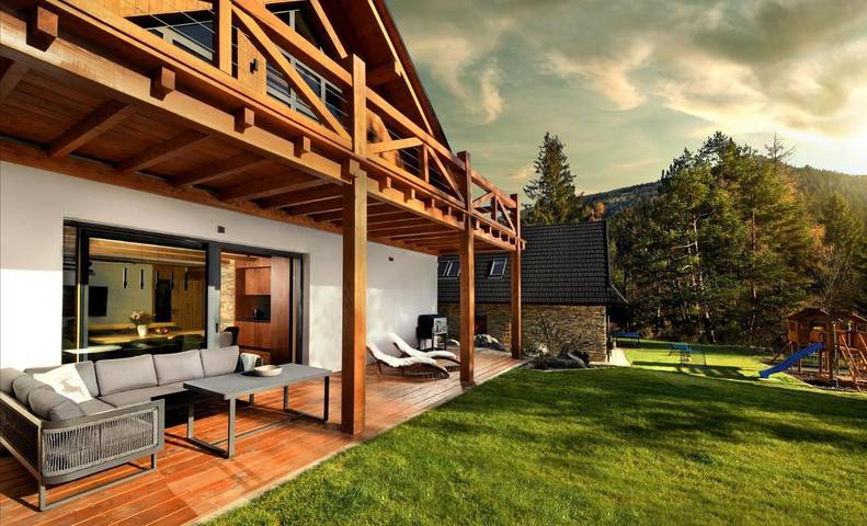 Lodge para 8 pessoas, com vista e jardim - 1