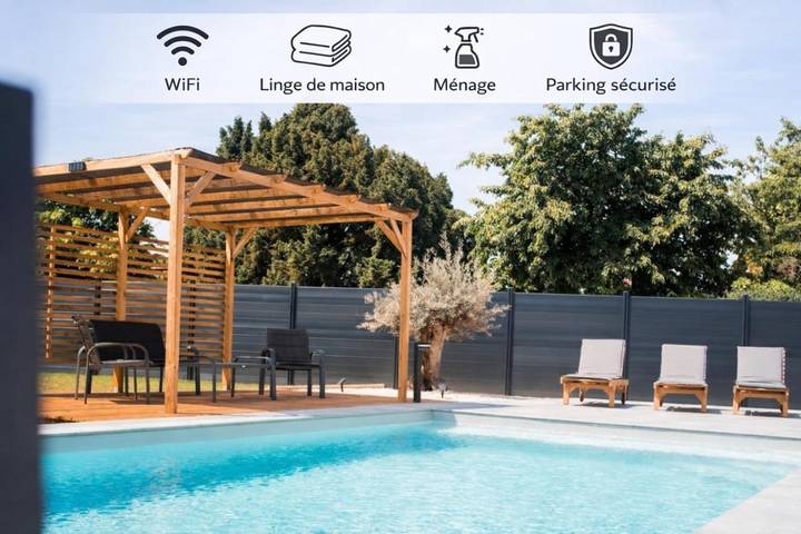 Appart’hôtel pour 4 personnes, avec terrasse et piscine