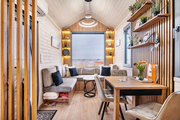 Ferienwohnung für 4 Personen, mit Garten und Seeblick in Sandstedt, Südliches Cuxland