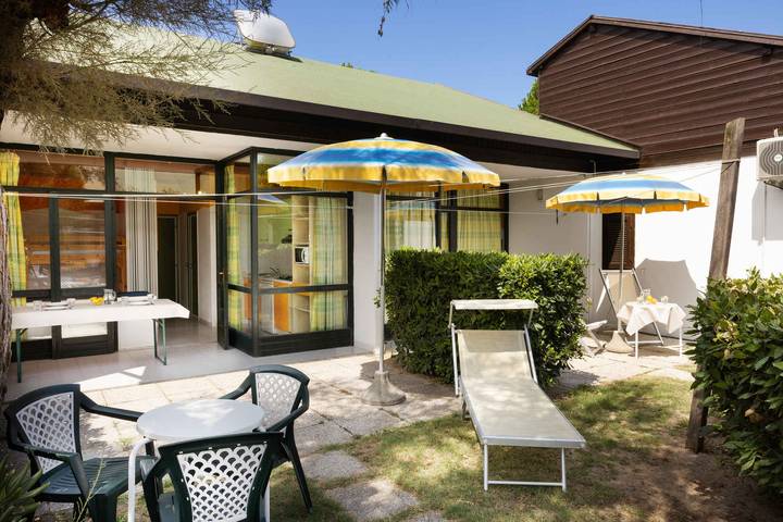 Bungalow per 6 persone, con giardino sulla Riviera Romagnola