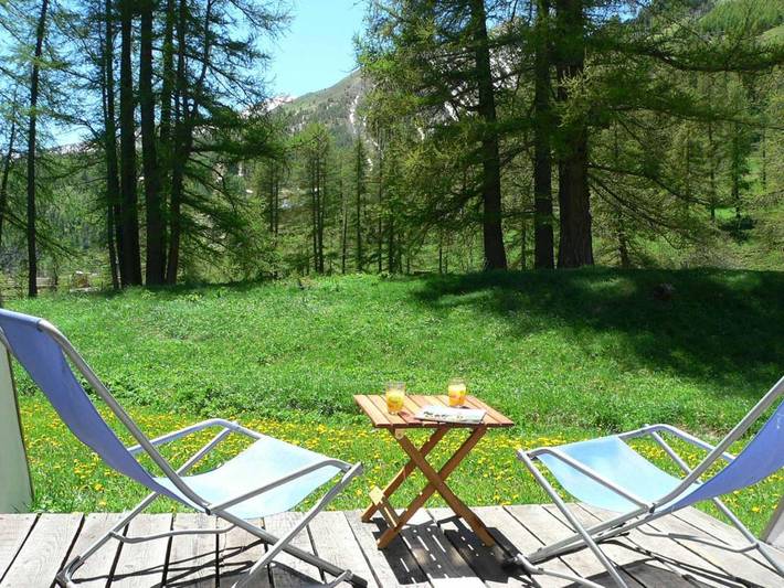 Appartement de vacances pour 6 personnes, avec Balcon et Terrasse ainsi que Jardin et Vue