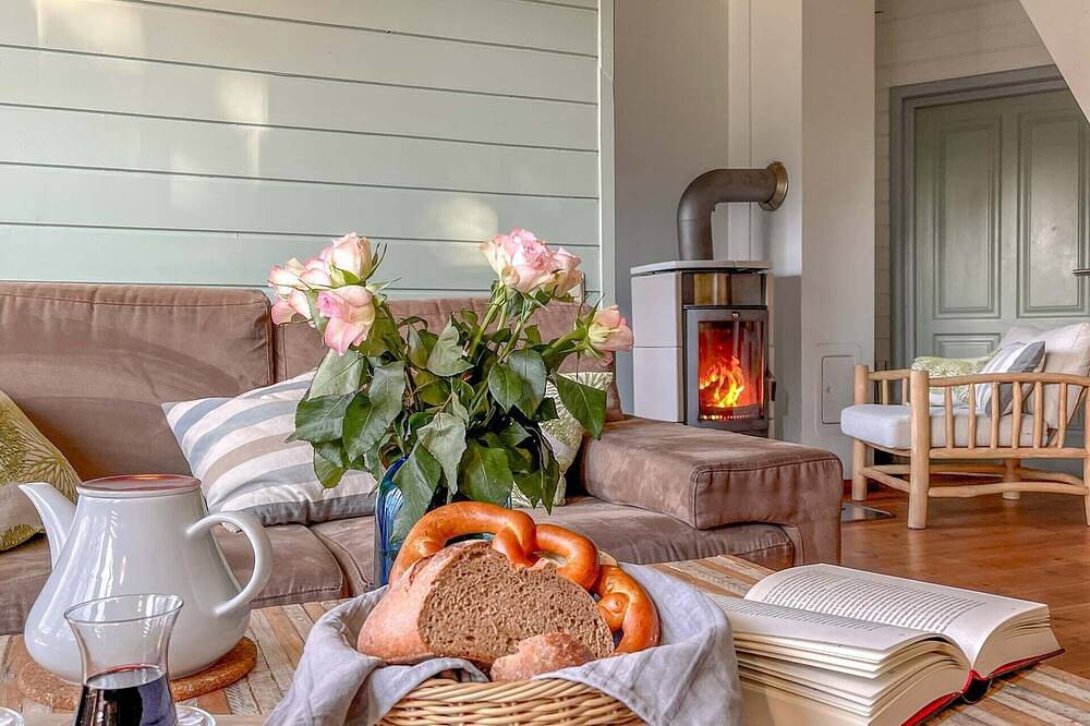 Traumhaff® Urlaub wie zu Zeiten der Bootsmänner, privates Nordicspa, Boot, Kamin in Rieth am See, Luckow