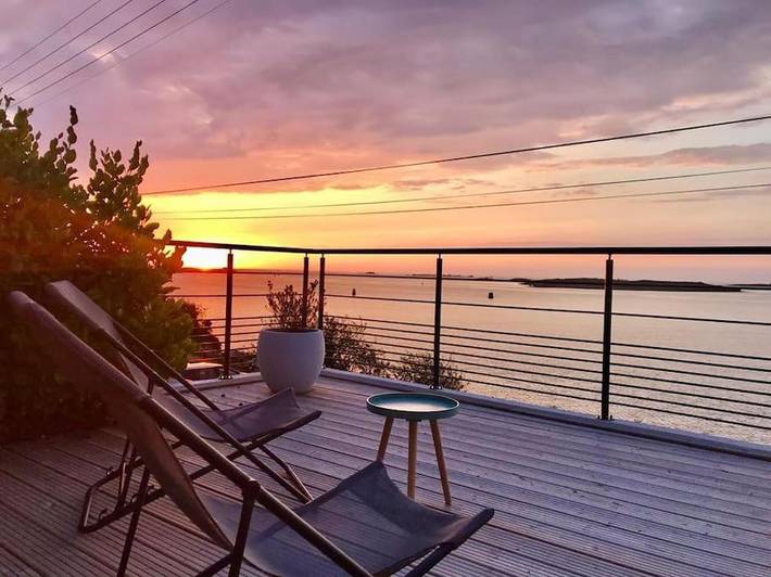 Maison de vacances pour 4 personnes, avec Balcon ainsi que Terrasse et Vue