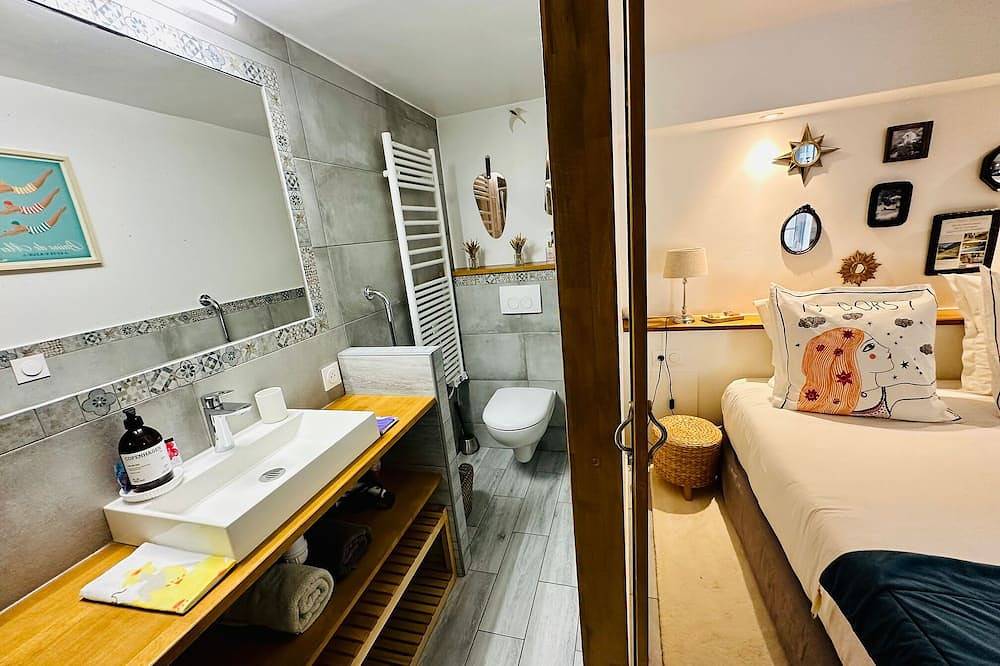 Ganze Wohnung, Apartment-Royal-Nasszelle-Veranda-Meublé Tourisme 3* in Le Bar-sur-Loup, Mittelmeerküste (Frankreich)