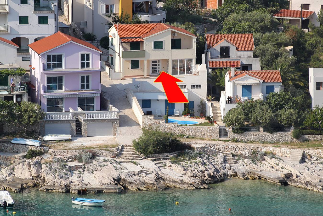 Ganze Wohnung, Studio Appartement am Strand Bilo, Primosten -a in Primosten, Šibenik-Knin