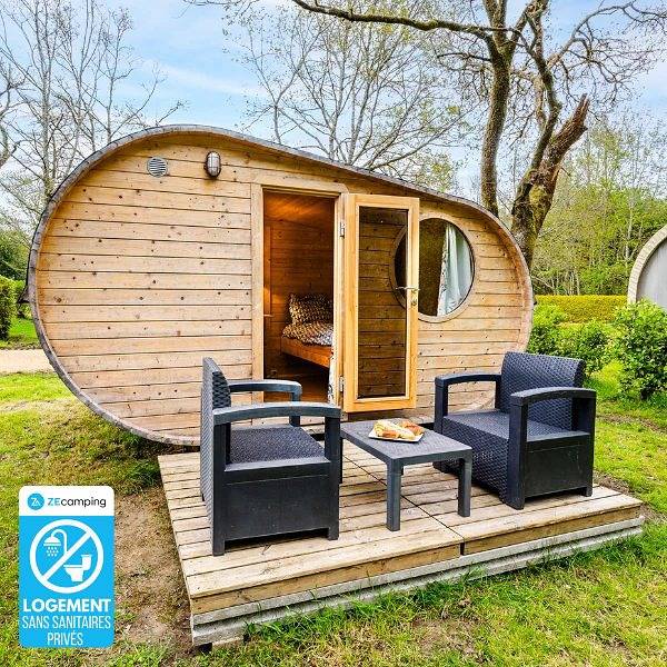 Cabaña de madera para 2 personas, con jacuzzi y sauna - 1