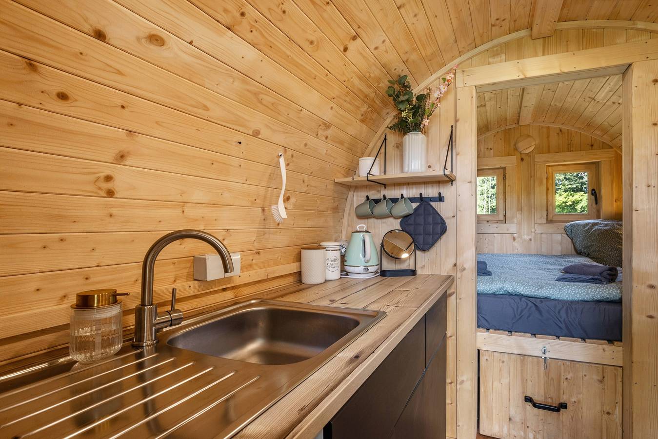 Tinyhaus 'Einzigartiges Schlaffass Am See' mit Garten in Büchen, Kreis Herzogtum Lauenburg