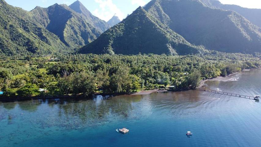 Location de vacances pour 7 personnes, avec vue et piscine ainsi que bassin pour enfant et jardin dans Teahupo'o - 4