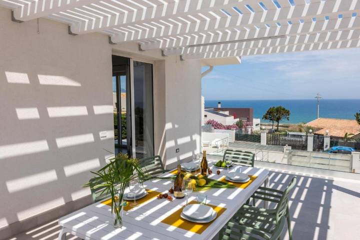 "Villa Taliala" mit Meerblick, privater Terrasse und privatem Pool in Alcamo, Trapani Provinz