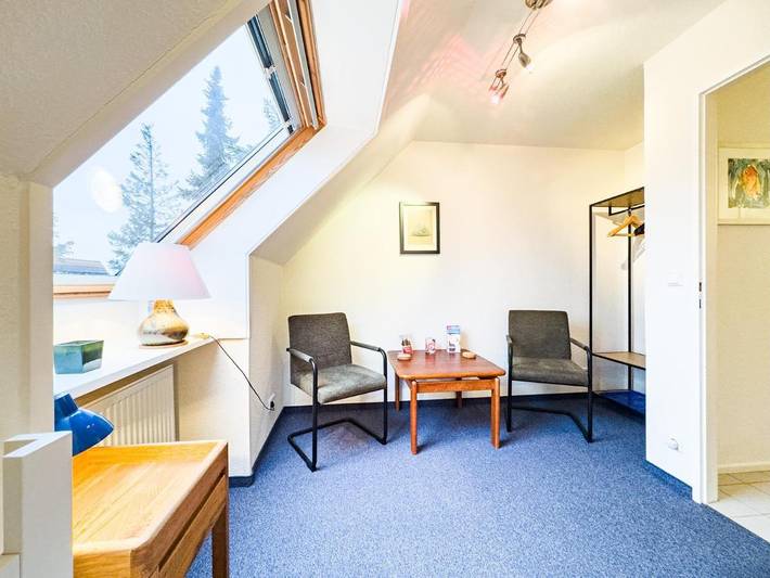 Ferienwohnung für 4 Personen, mit Terrasse und Garten sowie Ausblick