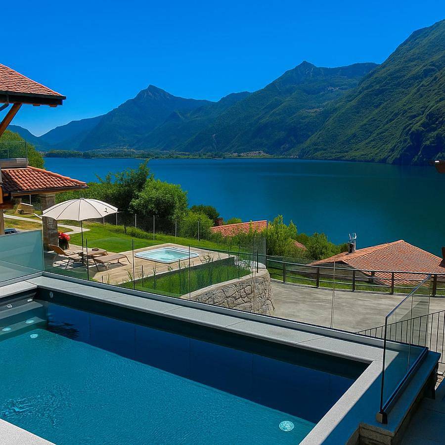 Geheel appartement, Rocca d'Anfo B&B-Apartments Lake View in Anfo, Garda Bergen