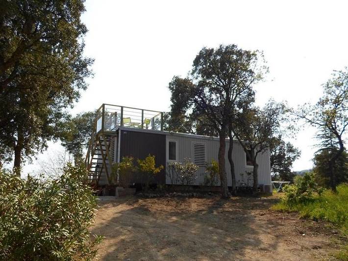 Domaine De La Bergerie - Mobilheim 4 personen - Privilège Solarium - 2 Schlafzimmer - 4 Personen in Roquebrune-sur-Argens, Mittelmeerküste (Frankreich)