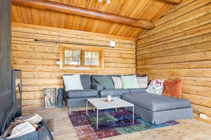 Blokhut voor 5 personen, met uitzicht en tuin in Noorwegen