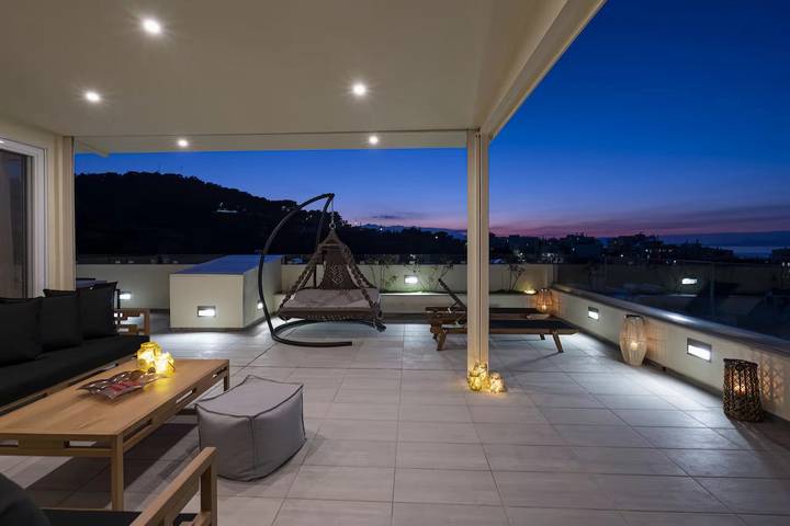 Geheel appartement, Helen Luxury Holiday House With Sea View in Rethymno (City), Rethymno en omgeving