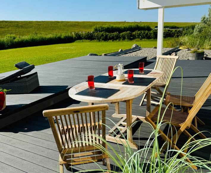 Ferienhaus für 6 Personen, mit Terrasse und Sauna sowie Garten und Whirlpool in Wesselburenerkoog - 3