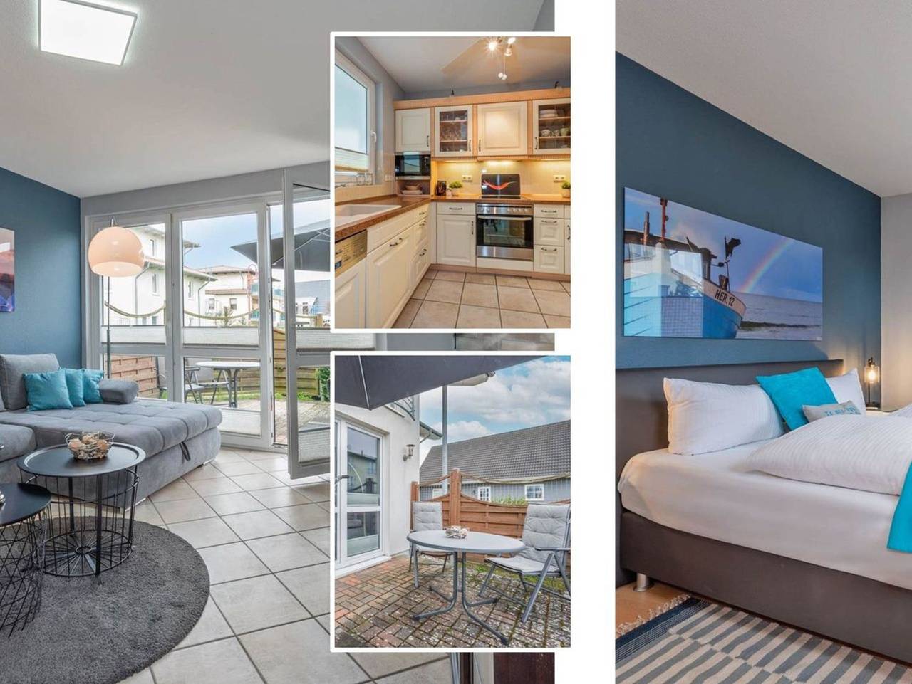 Ganze Ferienwohnung, Ferienwohnung Nordwind - Ruhige Ferienwohnung in Heringsdorf mit Terrasse, nur 7 Min. zum Strand in Drei Kaiserbäder, Heringsdorf