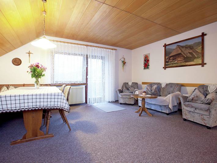 Ferienwohnung für 4 Personen, mit Balkon und Terrasse sowie Garten in Bad Peterstal-Griesbach