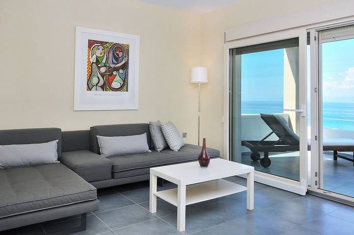 Ganze Wohnung, Balkone am Meer - Die Blaue Wohnung in Skala Sotiros, Thassos
