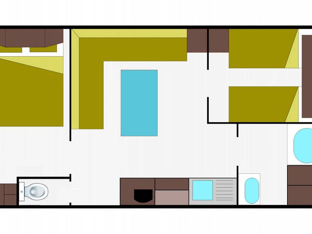 Mobil-home - 5 pers. in Nonette, Région de Besse-et-Saint-Anastaise