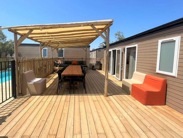 Mobil home pour 8 personnes, avec bassin pour enfant à Taden - 3