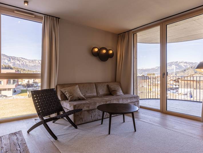 Ferienwohnung für 6 Personen, mit Ausblick und Terrasse sowie Garten und Sauna in Oberndorf in Tirol - 4