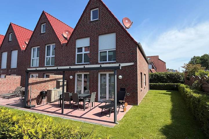 Filter.hub_sauna.vacation_home für 5 Personen, mit Terrasse und Garten sowie Sauna in Dornumersiel