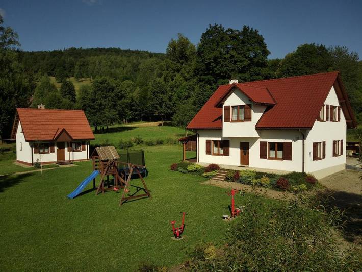 Apartament wakacyjny dla 2 osób, z Taras i Jacuzzi oraz Ogród i Widok w Brzegi Dolne