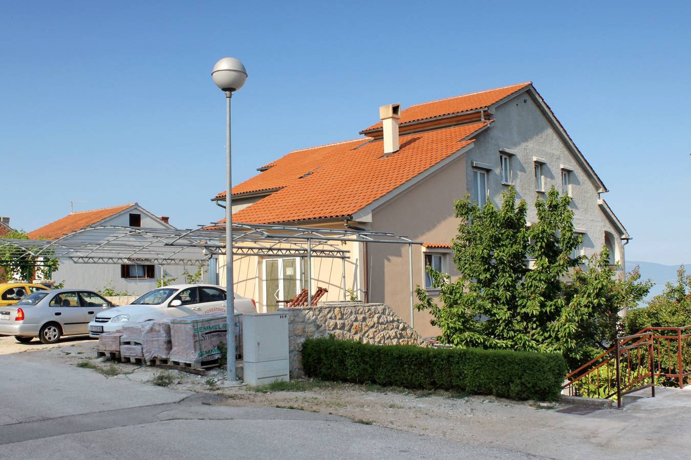 Ganze Wohnung, Studio flat with terrace and sea view Njivice, Krk As-5458-b in Njivice, Krk