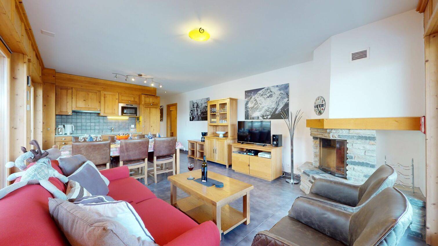 Ganze Wohnung, Hauts de Veysonnaz Hv1 010 - Sauna apartment 6 per in Veysonnaz, Walliser Alpen