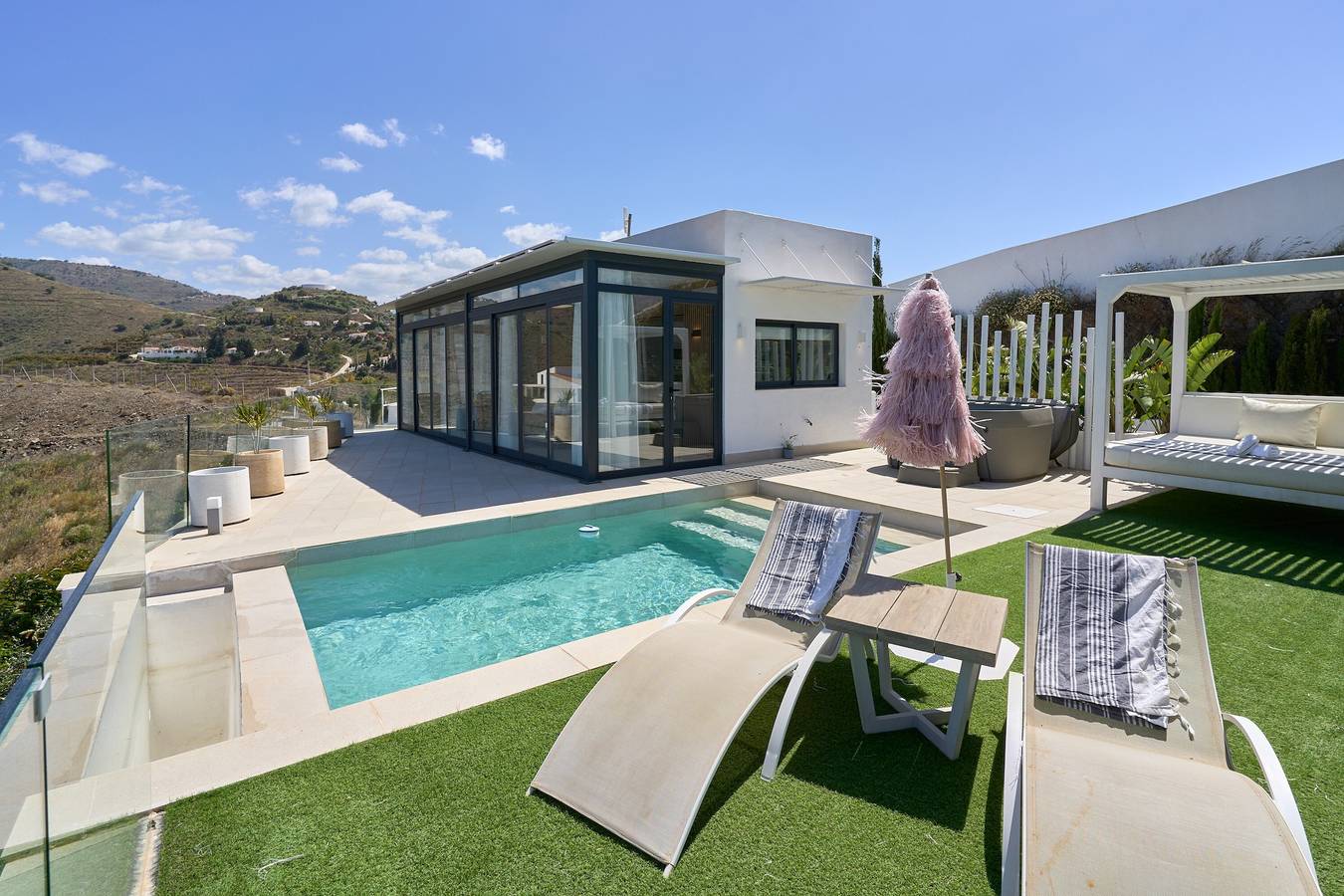 Ferienhaus 'Casita Boutique' mit Meerblick, Wlan und Klimaanlage in Torrox, Costa del Sol
